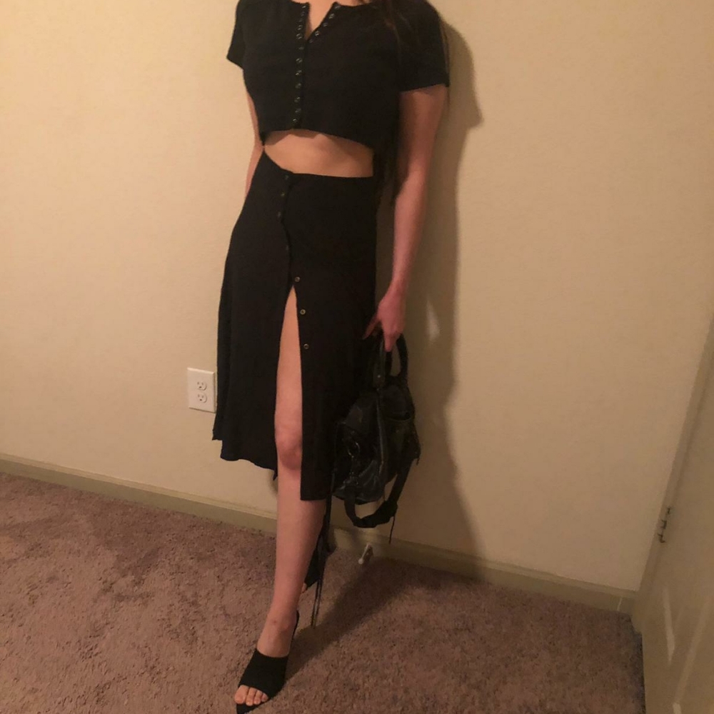 Ecote button down midi skirt urban outfitters NWT